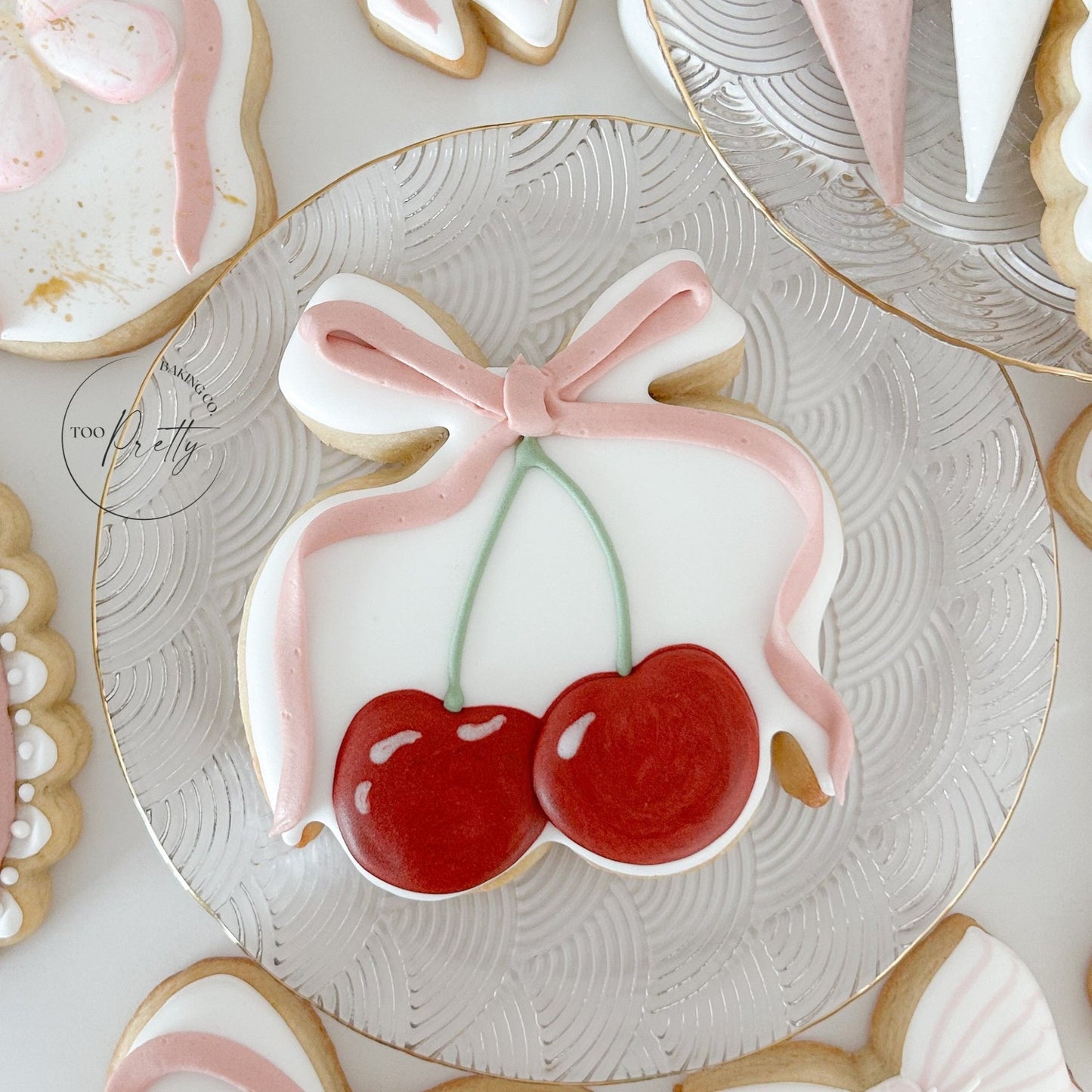 Cherry Bow Cookie Cutter - Too Pretty Baking Co.Cookie Cutter