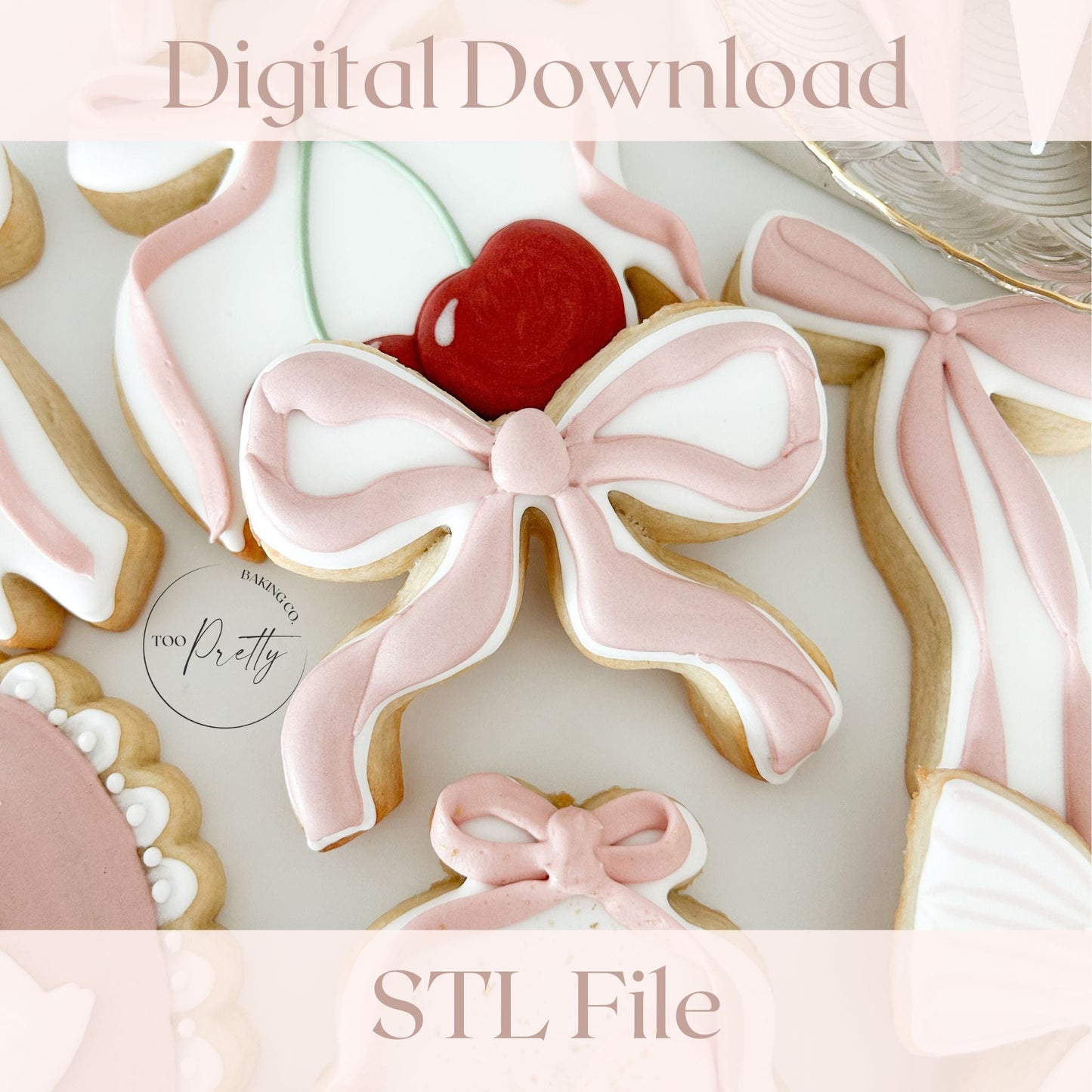 Lucy Bow STL - Too Pretty Baking Co.STL
