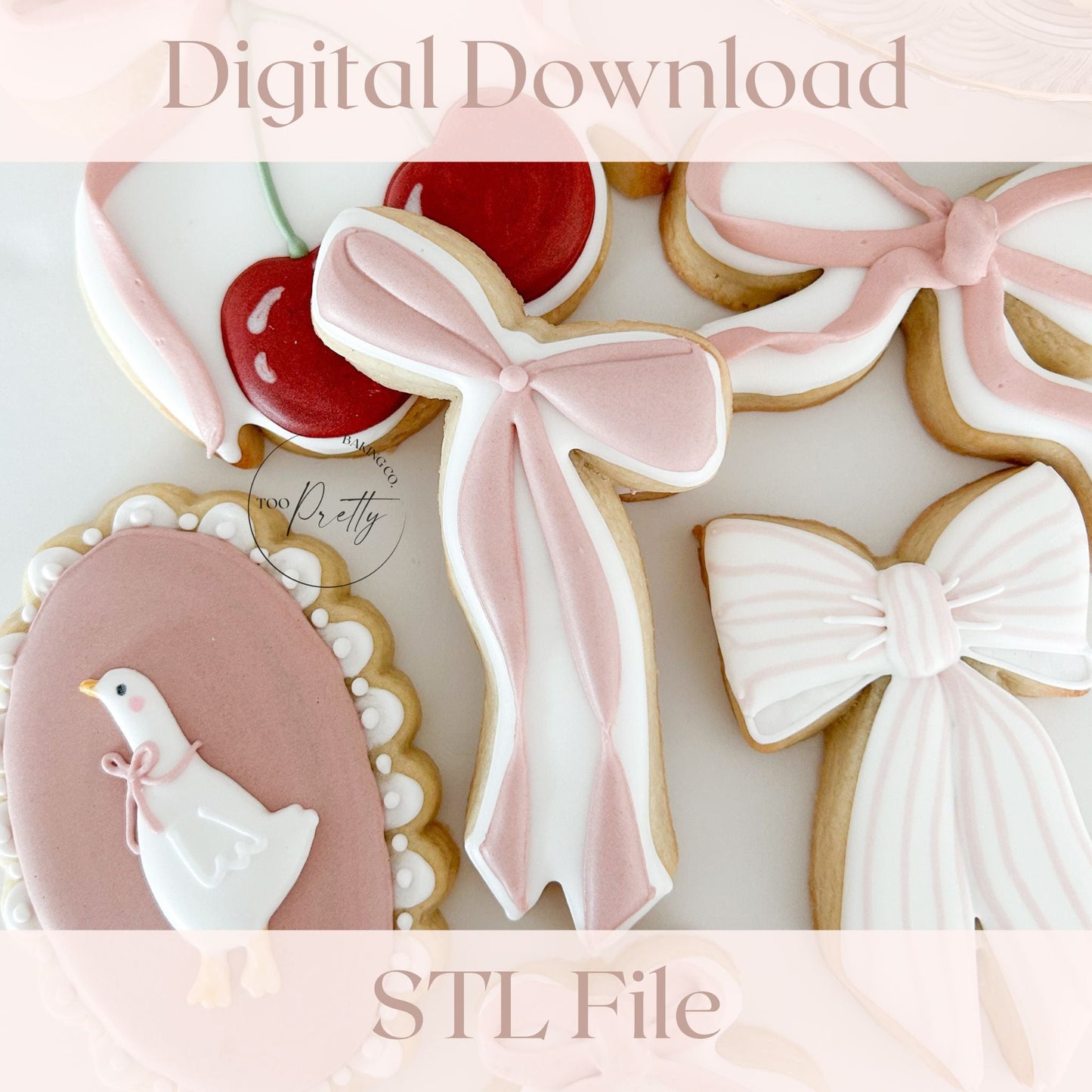 Madison Bow STL - Too Pretty Baking Co.STL