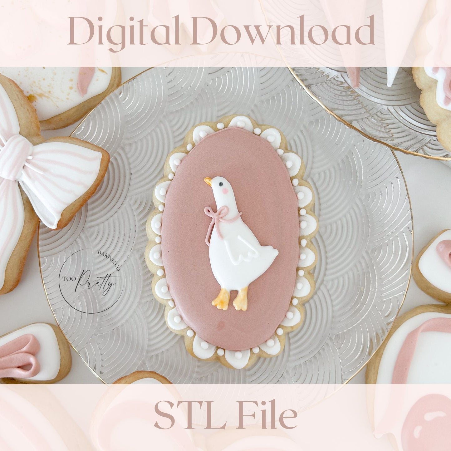 Scalloped Oval STL - Too Pretty Baking Co.Balloons STL