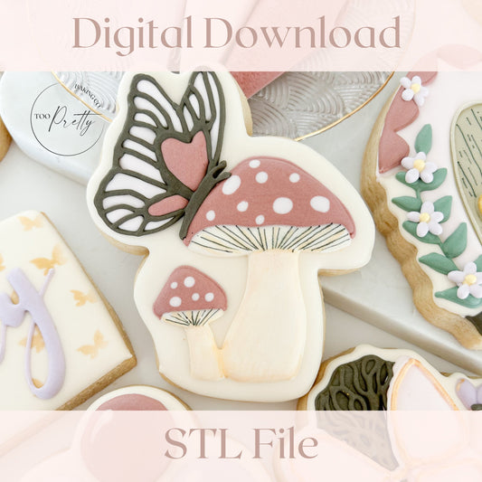 Butterfly Toadstool STL - Too Pretty Baking Co.STL