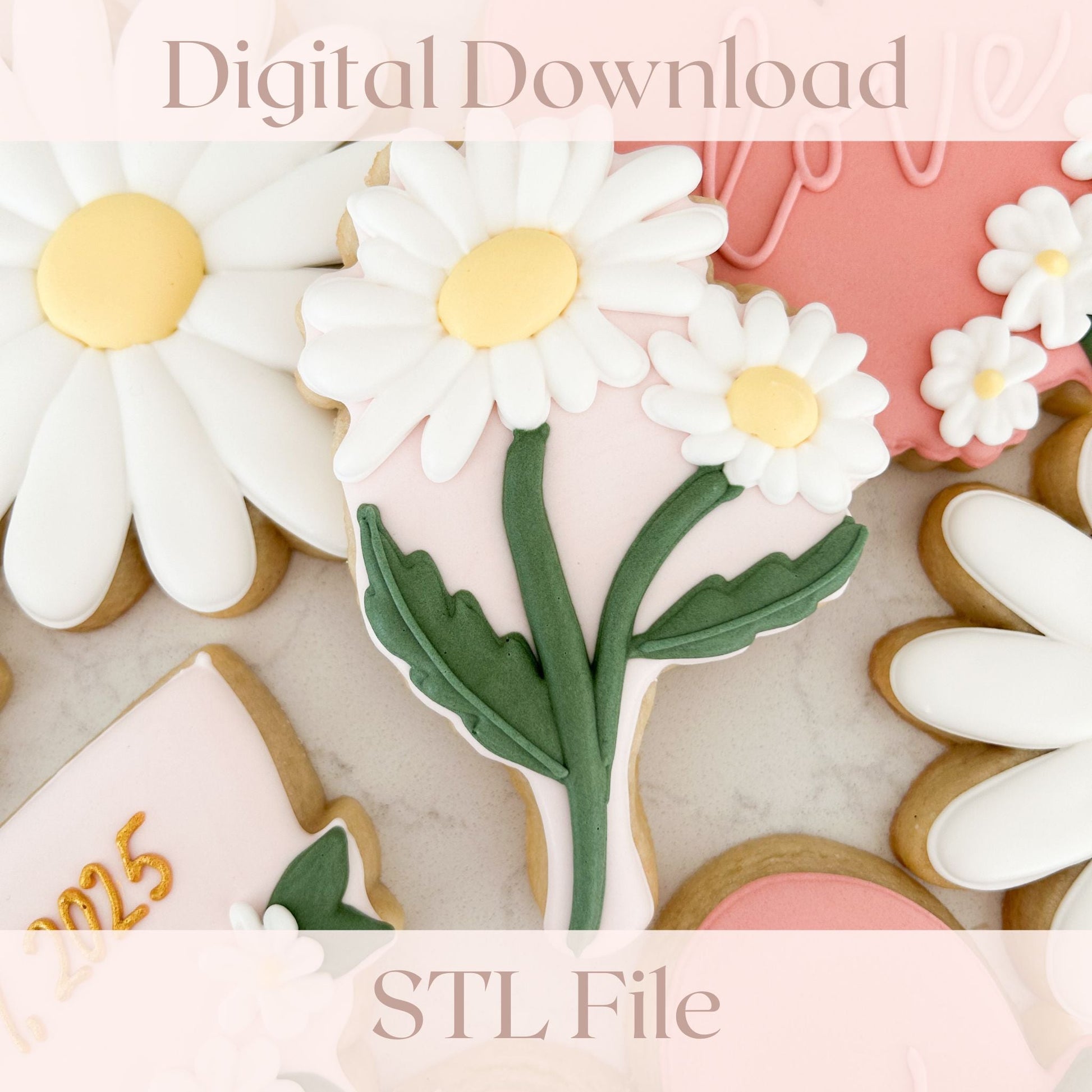 Daisy Stem STL - Too Pretty Baking Co.Daisy Stem STL