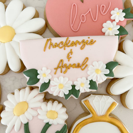 Floral Name Plate Cookie Cutter - Too Pretty Baking Co.Daisy Cutter