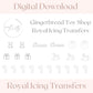 Gingerbread Toy Shop Royal Icing Transfer Sheet - Too Pretty Baking Co.Royal Icing Transfer Sheets