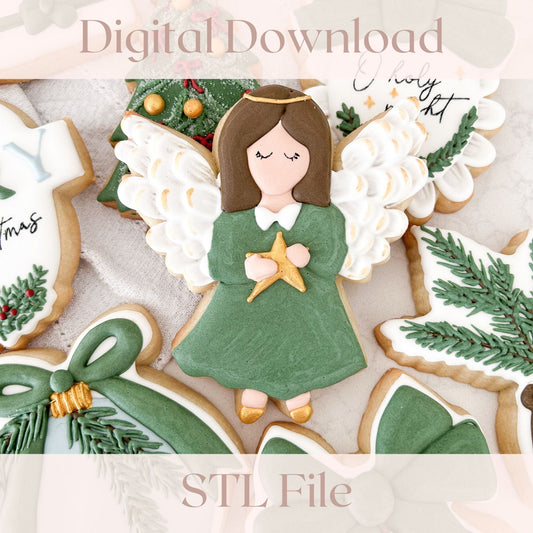 Holiday Angel STL - Too Pretty Baking Co.Holiday Angel STL