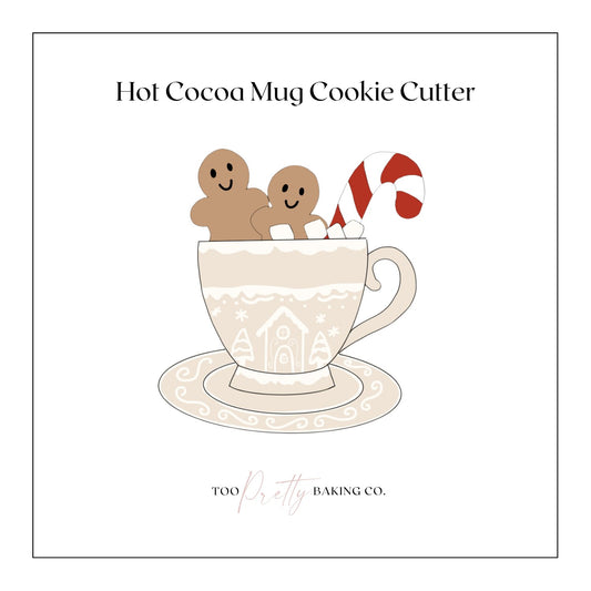 Hot Cocoa Mug Cookie Cutter - Too Pretty Baking Co.Cookie Cutter