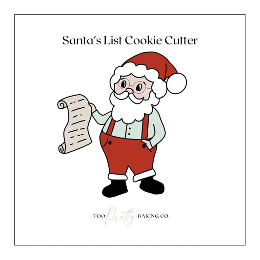 Santa's List Cookie Cutter - Too Pretty Baking Co.Cookie Cutter